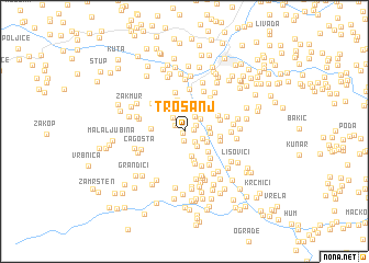 map of Trošanj