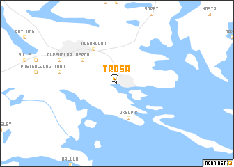 map of Trosa