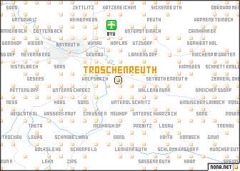 map of Troschenreuth