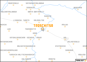 map of Troschitsa