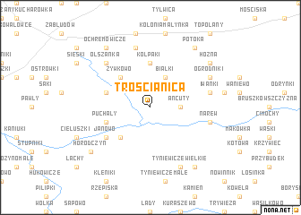 map of Trościanica