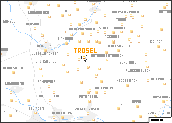 map of Trösel