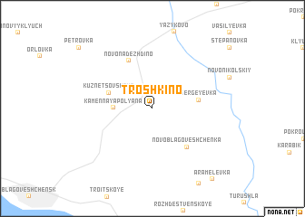 map of Troshkino