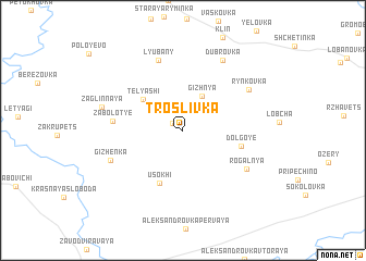 map of Troslivka