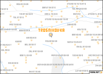 map of Trosnikovka