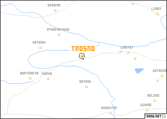 map of Trosno