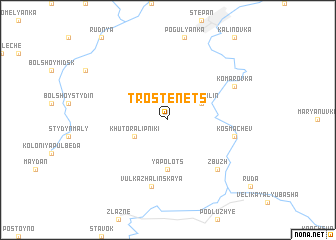 map of Trostenets