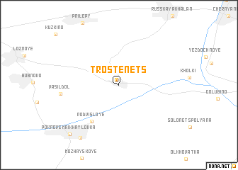 map of Trostenets