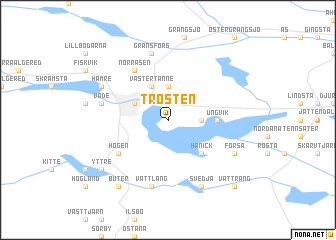 map of Trösten