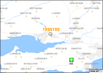 map of Trostre