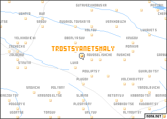 map of Trosʼtsyanets Maly