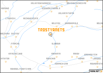map of Trostyanets