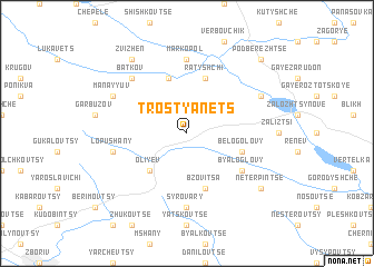 map of Trostyanets