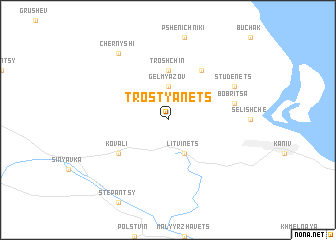map of Trostyanets