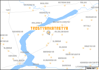 map of Trostyanka Tret\