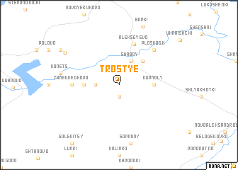 map of Trostʼye