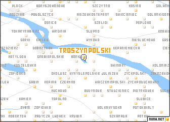 map of Troszyn Polski
