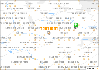 map of Trotigny