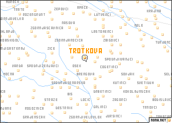 map of Trotkova