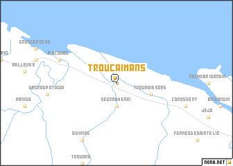 map of Trou Caïmans