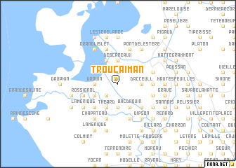 map of Trou Caiman