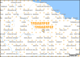 map of Trou dʼEnfer