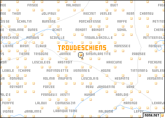 map of Trou des Chiens