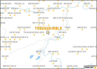 map of Trou du Diable