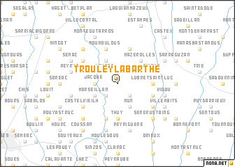 map of Trouley-Labarthe