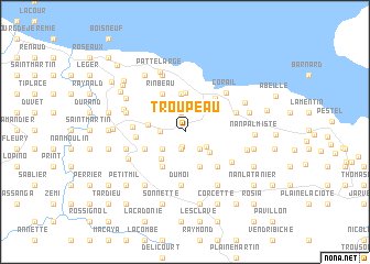 map of Troupeau