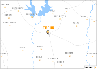 map of Troup
