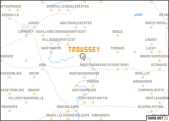 map of Troussey