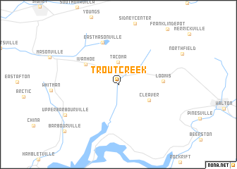 map of Trout Creek