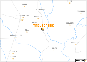 map of Trout Creek