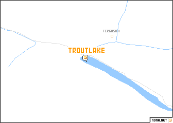 map of Trout Lake