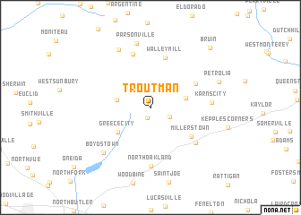 map of Troutman