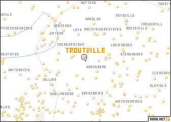 map of Troutville