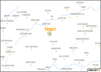 map of Trout