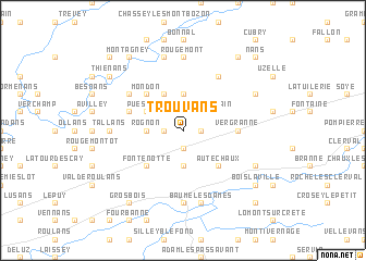 map of Trouvans