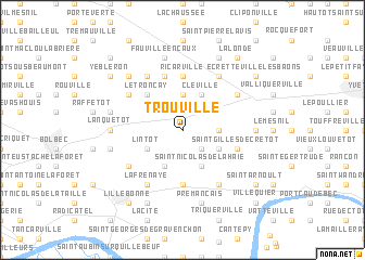 map of Trouville