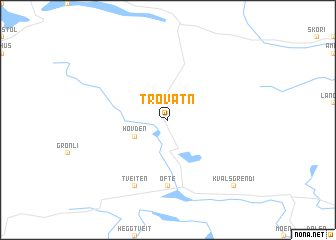 map of Trovatn