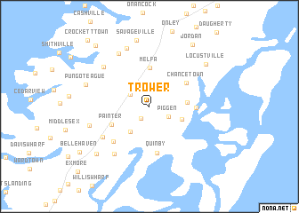 map of Trower