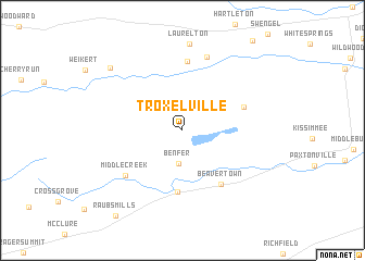 map of Troxelville