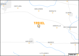 map of Troxel