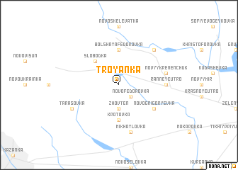 map of Troyanka
