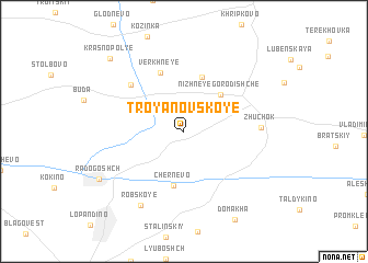 map of Troyanovskoye