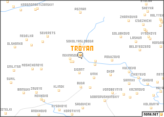 map of Troyan\