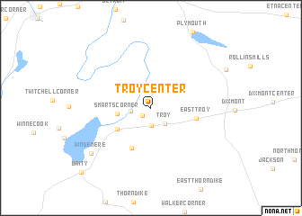 map of Troy Center