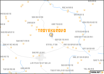 map of Troyekurovo