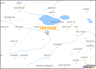 map of Troykino